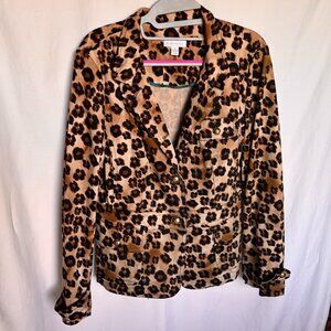 Charter Club Leopard Blazer - Office or Party Attire